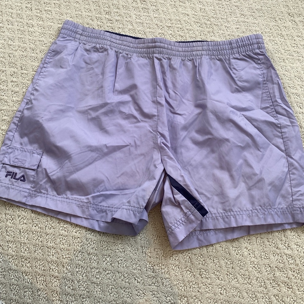 Fila Men's Lavender Athletic Shorts Size large